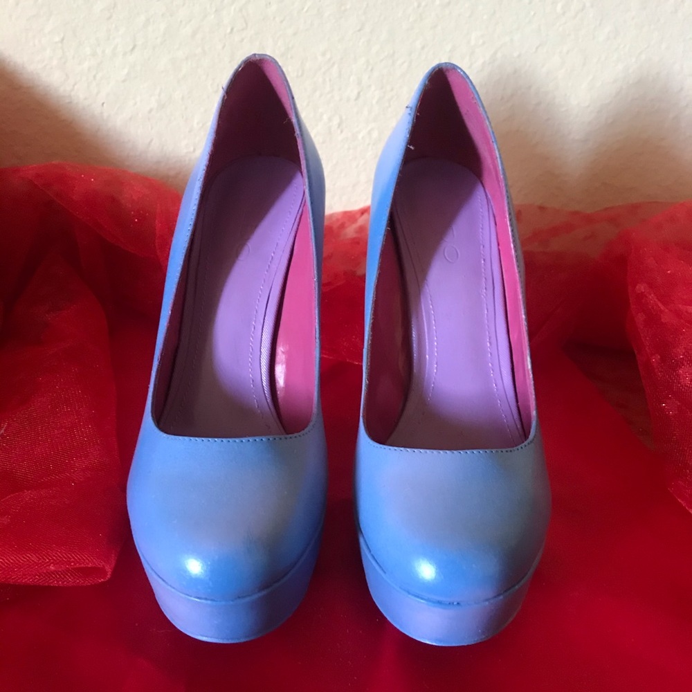 “Calm Sunset” customized Aldo platform high heels
